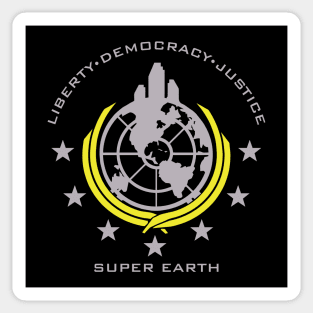 Super Earth helldivers Sticker